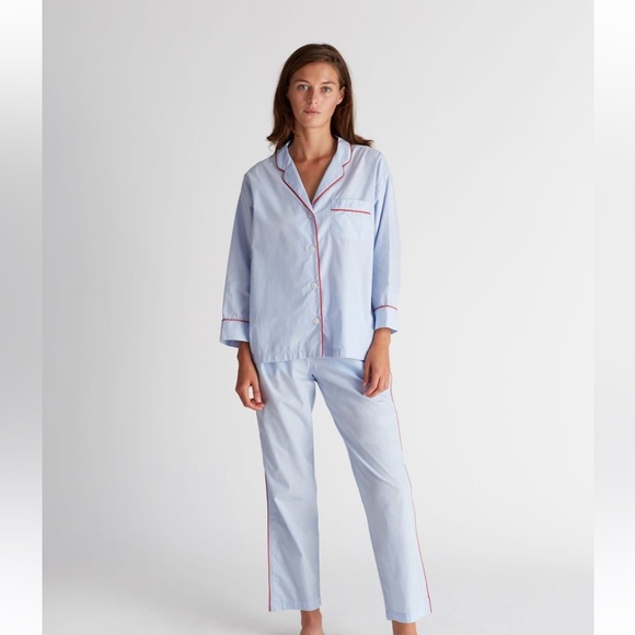 Marina Pajama Set Color: Blue End on End - Picture 10 of 12